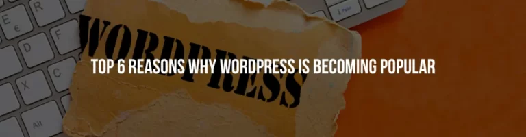 WordPress is becoming popular