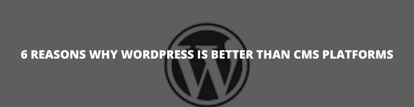 Wordpress is beeter than cms