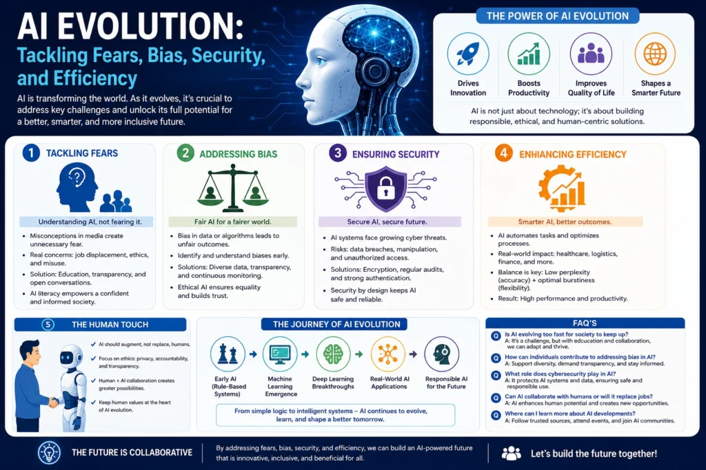 AI Evolution: Tackling Fears, Bias, Security, and Efficiency 2 AI Evolution